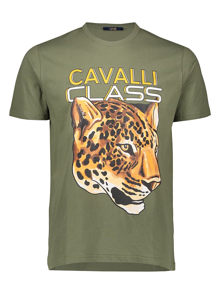 

Футболка cavalli CLASS, хаки