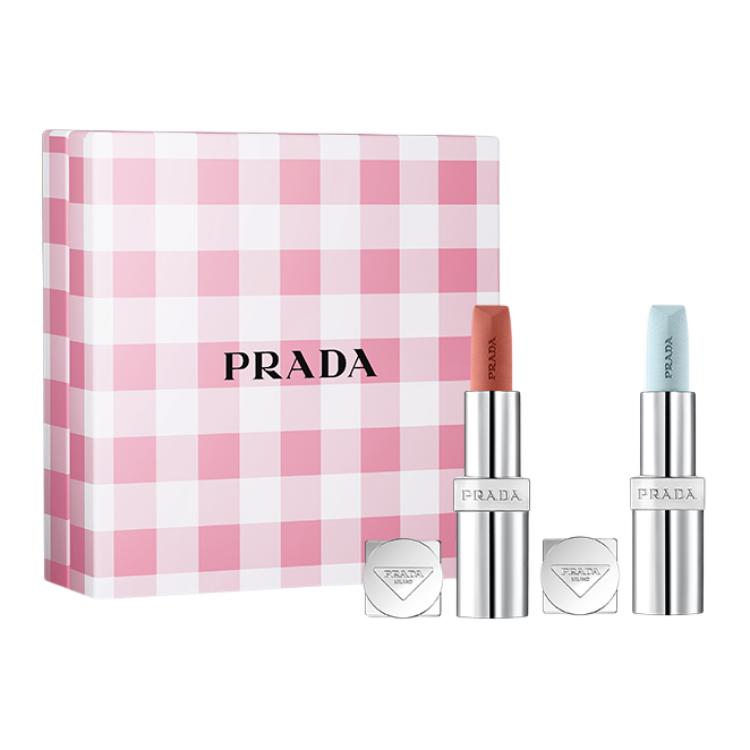 

Легкий набор двухцветной помады, легко растушевывается, натуральная помада 3,8 г*2 PRADA