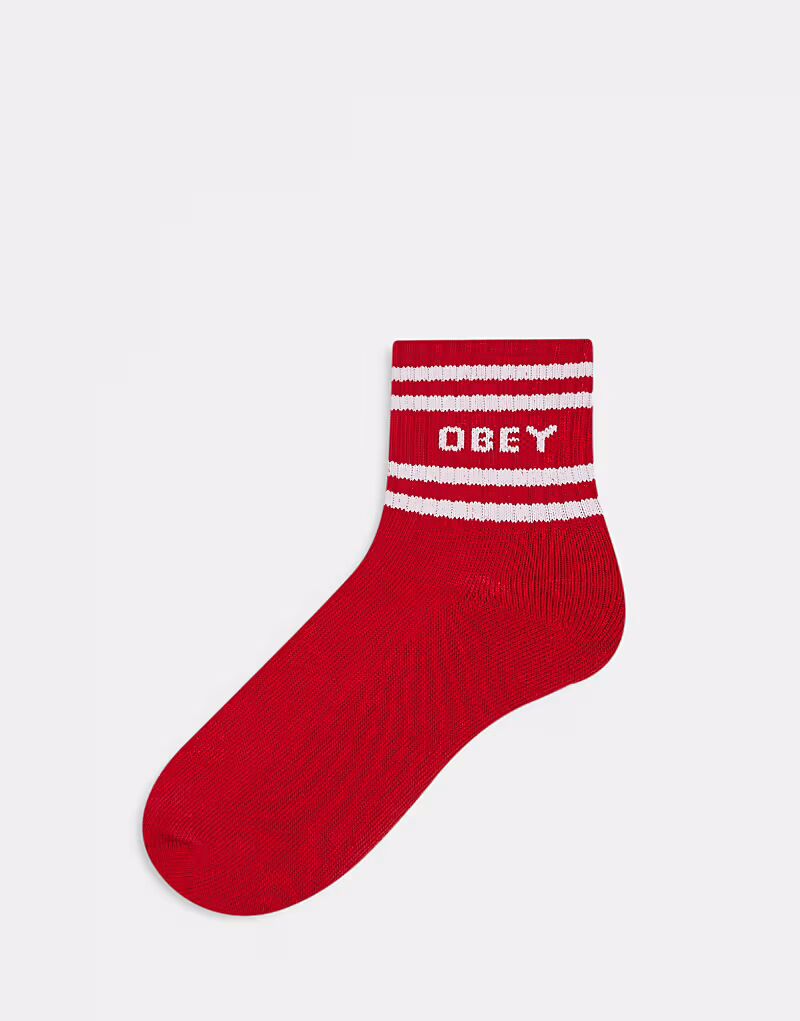 

Носки с логотипом Obey Coop красного цвета
