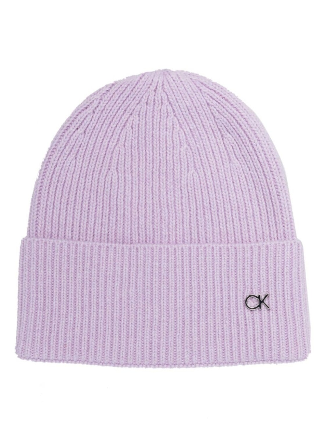

Calvin Klein шапка бини Re-lo в рубчик, фиолетовый