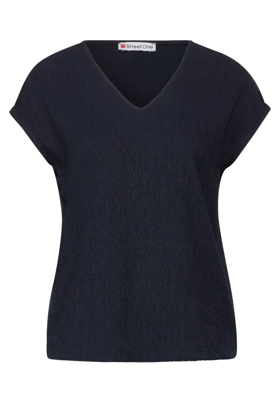 

Блузка с коротким рукавом STREET ONE Blouse, морской синий
