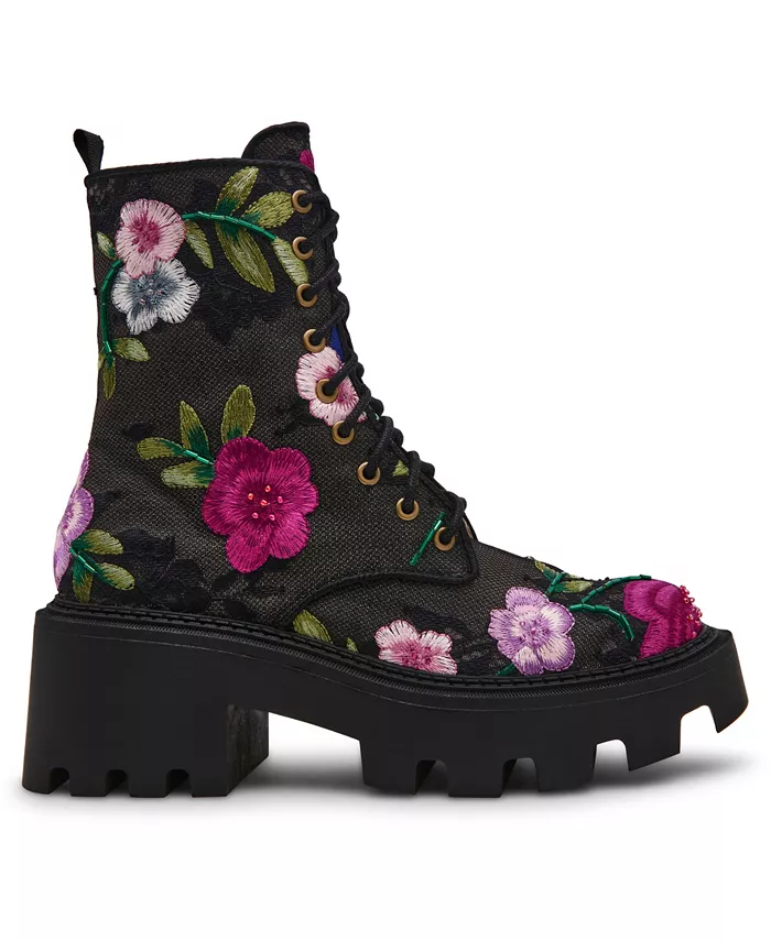 Женские ботинки Polli с вышивкой и сеткой Betsey Johnson, черный — фото 2