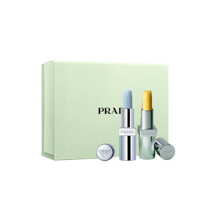 

Двухцветный бальзам для губ Matching Set, легко растушевывается, натуральный PRADA