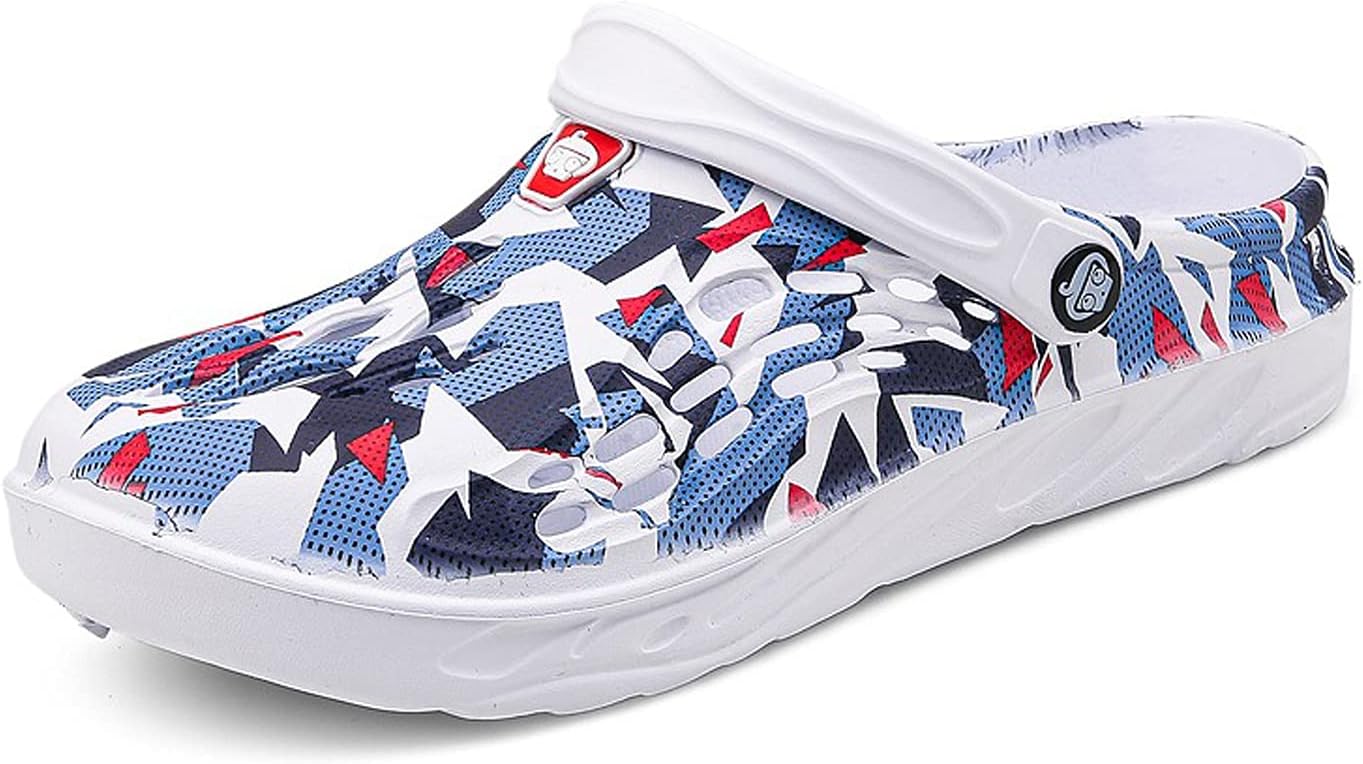 

Мужские садовые сабо LIBINXIF, дышащие обувь, для купания, пляжа, водные тапочки, обувь, тапочки, прогулочная обувь, сандалии больших размеров, большие тапочки, красный