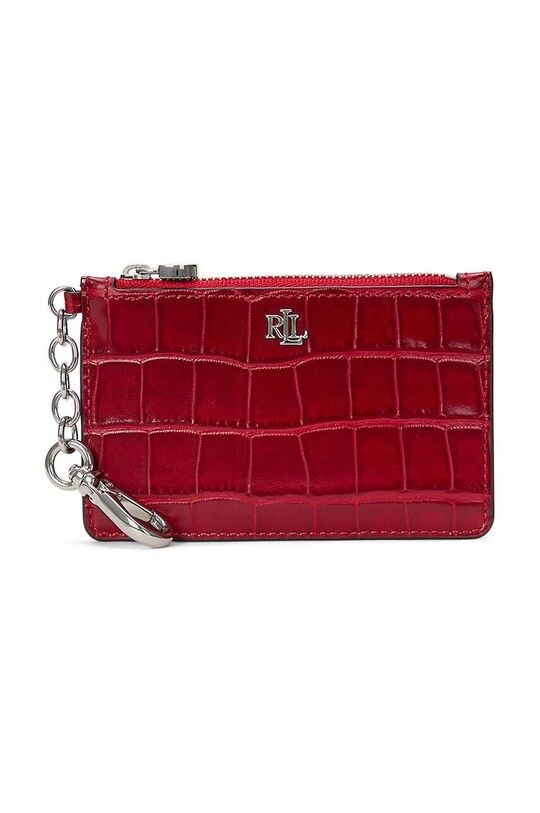 

Кожаный кошелек Lauren Ralph Lauren, красный