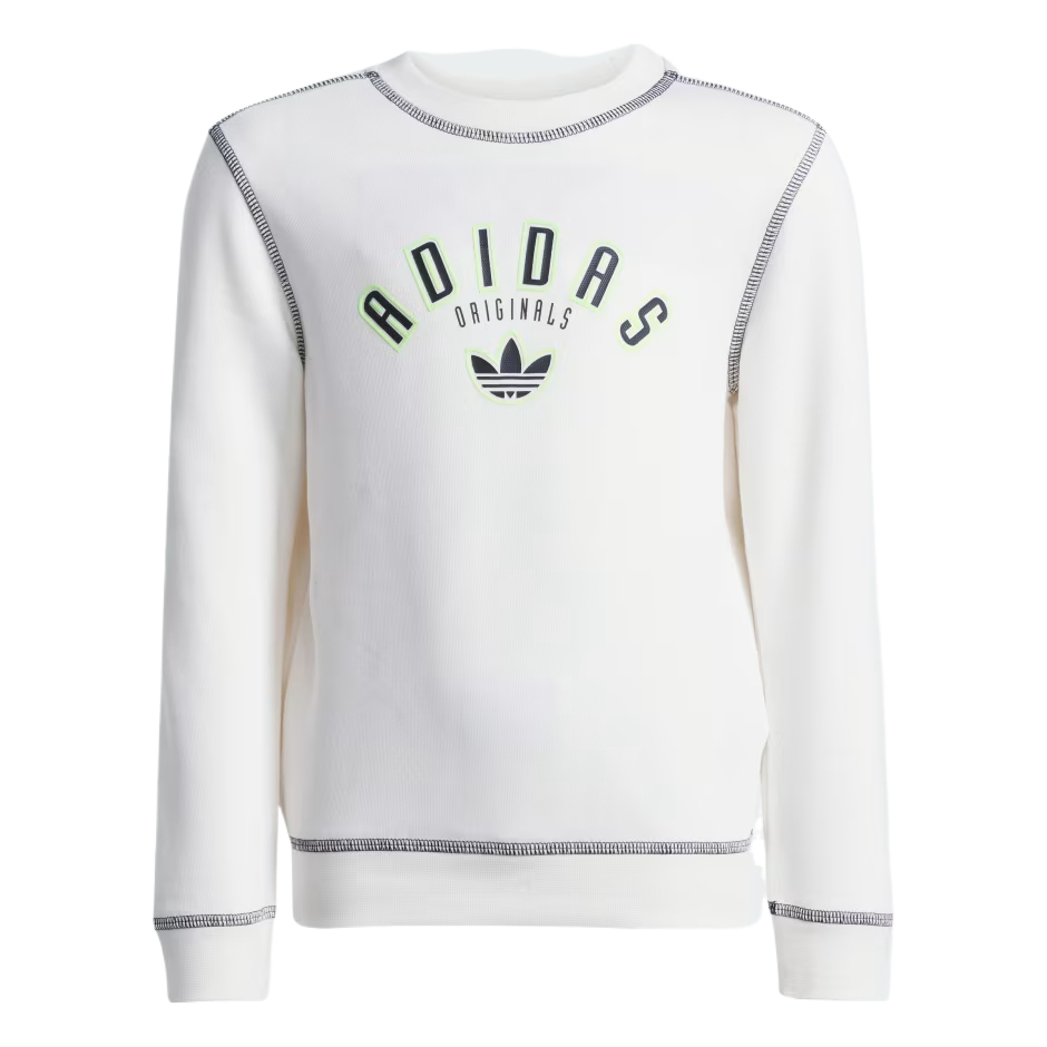 Повседневный спортивный комплект CREW SET 2 предмета для детей 3-7 лет Adidas Originals, белый — фото 2