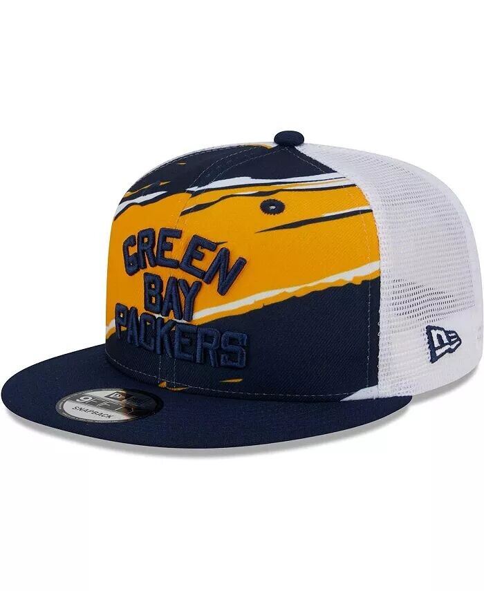 

Мужская темно-синяя кепка Green Bay Packers Historic Tear Trucker 9FIFTY Snapback New Era, синий