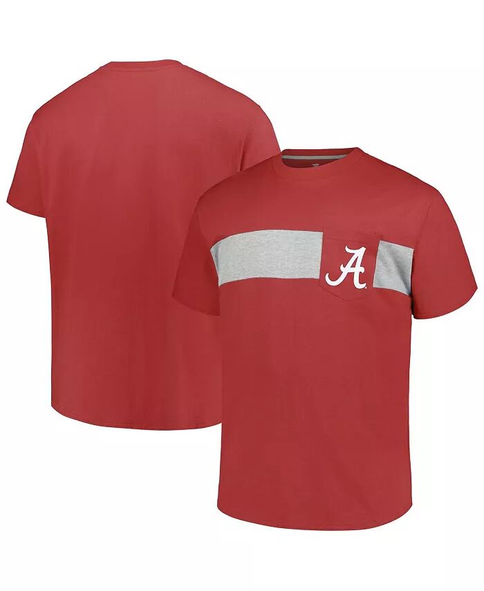 

Футболка мужская Crimson Alabama Crimson Tide Big Tall Color Stripe Profile