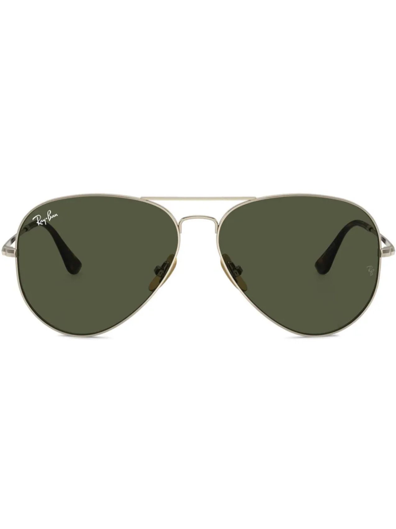 

Ray-Ban солнцезащитные очки Aviator Titanium, золотой