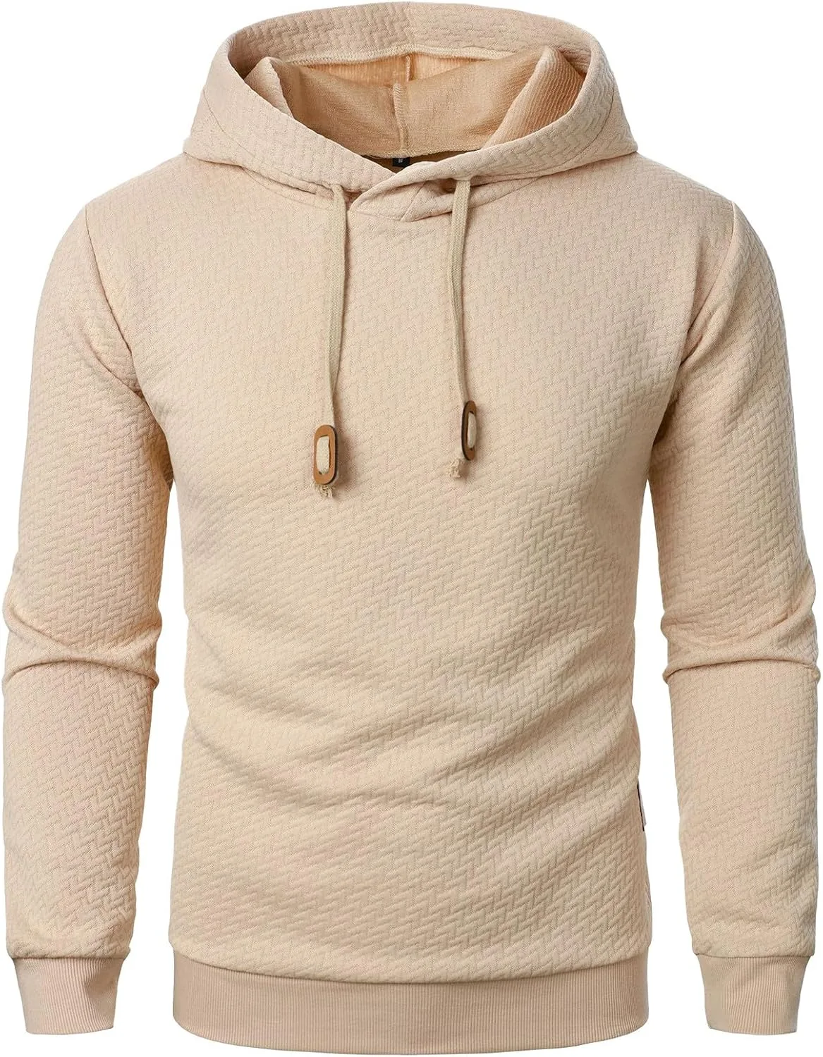 Мужской худи Slim Fit с длинным рукавом и карманами — фото 2