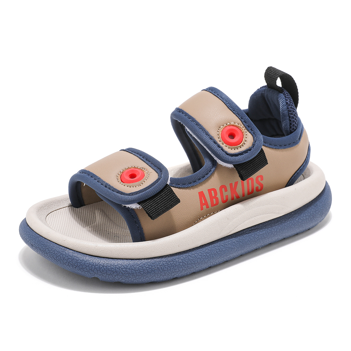 

Легкие противоскользящие сандалии с амортизацией для детей ABC KIDS, синий/хаки