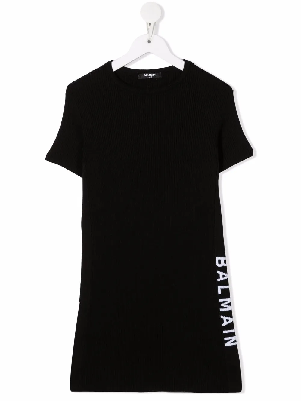 

Платье-рубашка с логотипом Balmain Kids, черный