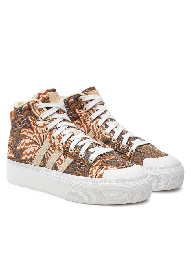 Кеды adidas Bravada 2.0 Mid Platform, коричневый — фото 2