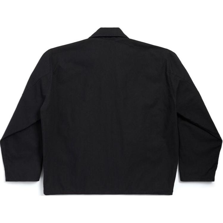Balenciaga Вышитая куртка с молнией, Black — фото 4