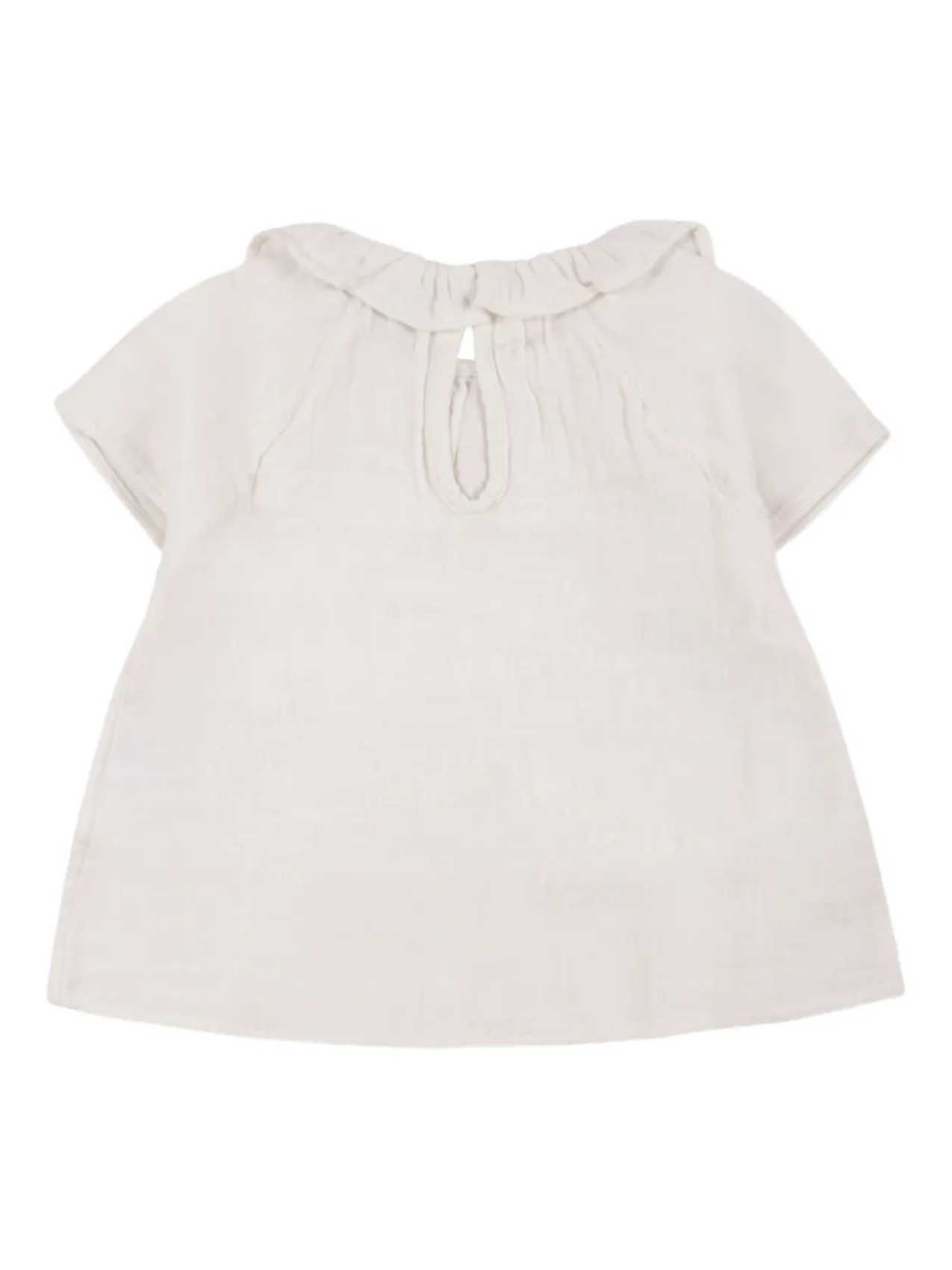 Блузка из хлопчатобумажной марли Petit Bateau, белый — фото 2