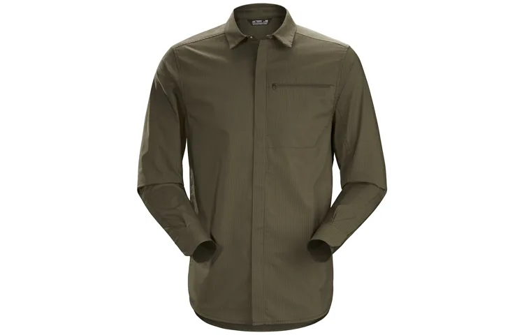 Рубашка с заостренным воротником из коллекции Military Bird для начинающих Arcteryx, черный/черный — фото 4