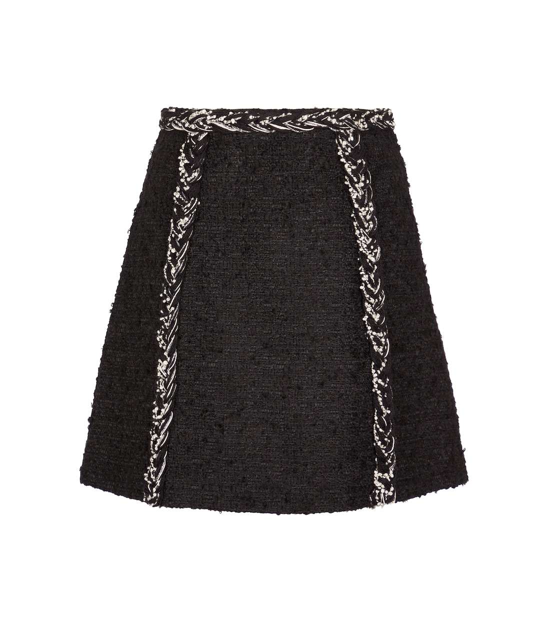 

Мини-юбка из твида Giambattista Valli, черный