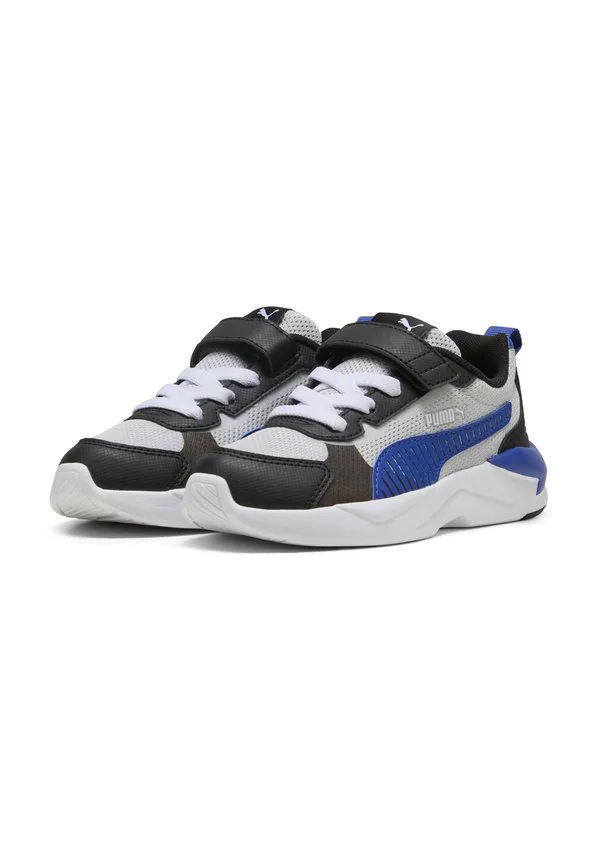Кроссовки xray 3 Puma, Glacial Gray Vivid Blue Black — фото 2