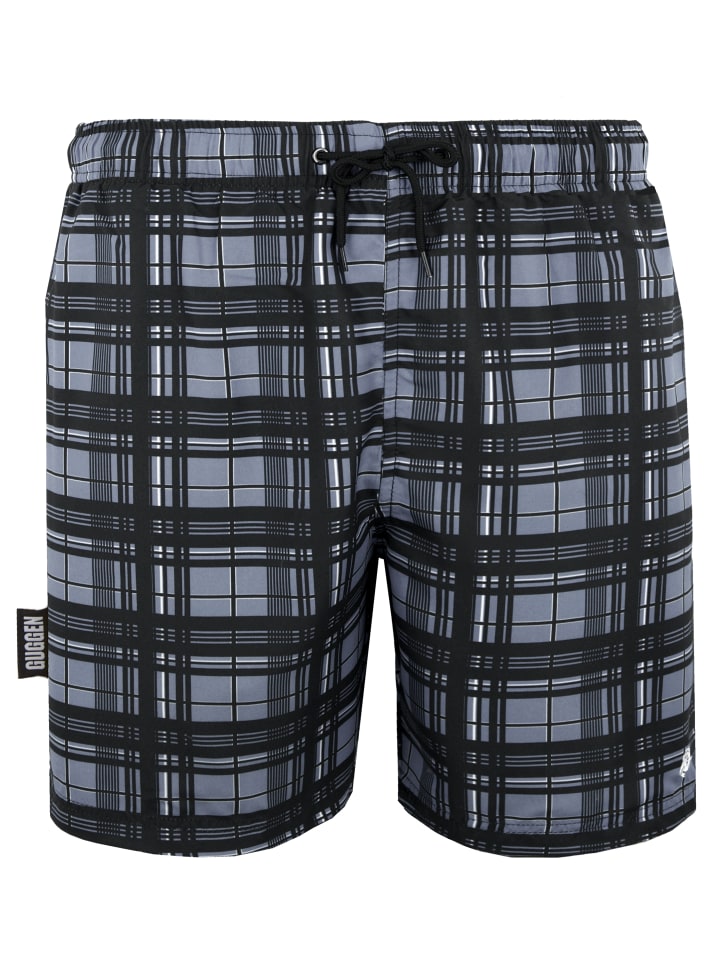 

GUGGEN MOUNTAIN Плавки в клетку серого цвета