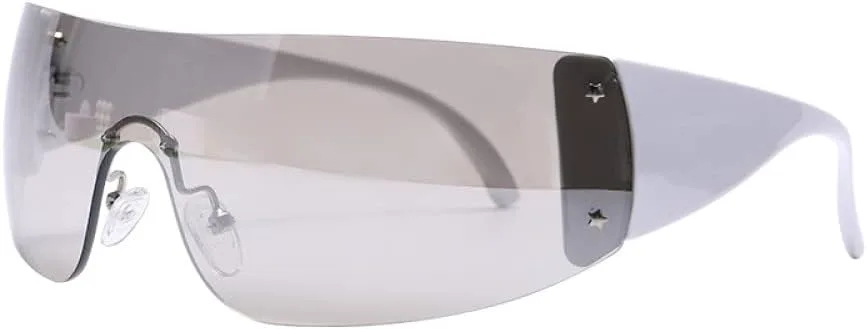 

Солнцезащитные очки в стиле панк 2027 года, цельные очки-маска, солнцезащитные очки с защитой от УФ-излучения UV400, дизайнерские очки для женщин MTZJH, 1b