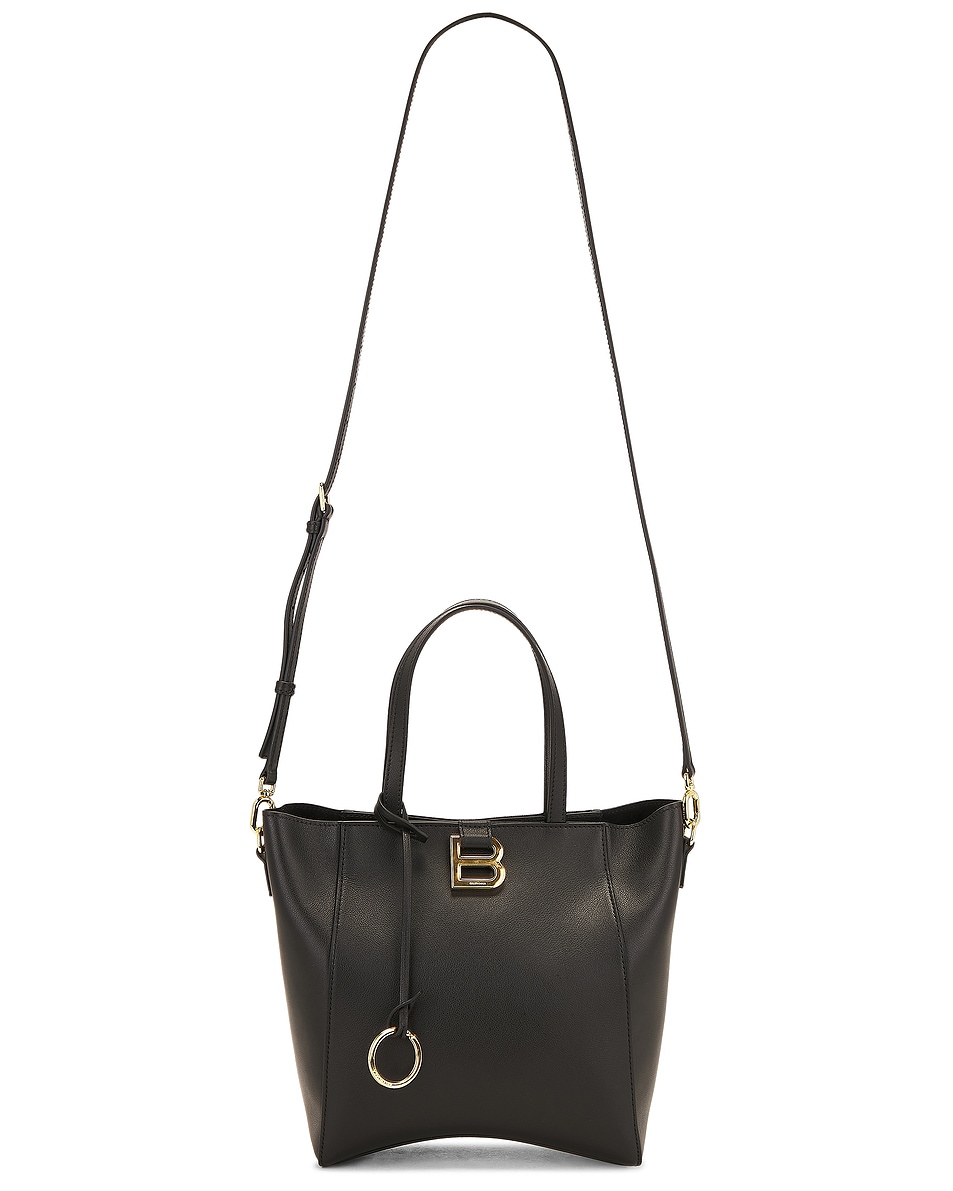 

Hourglass Маленькая мягкая Сумка-тоут Balenciaga, Black