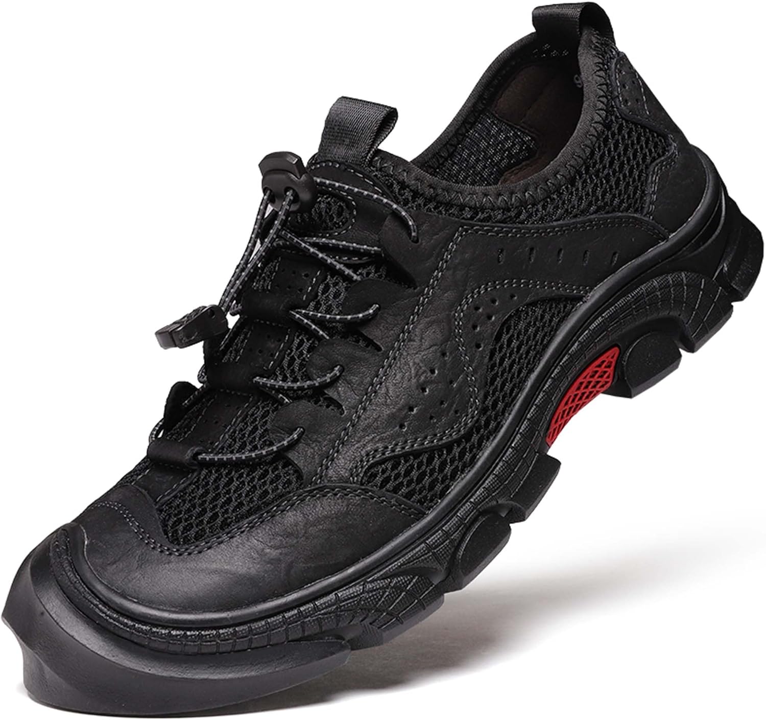 

Мужские кроссовки для походов и альпинизма, водные обувь для плавания и пляжа с быстросохнущей поверхностью, обувь для прогулок на открытом воздухе и активного отдыха на бездорожье Duagl, черный