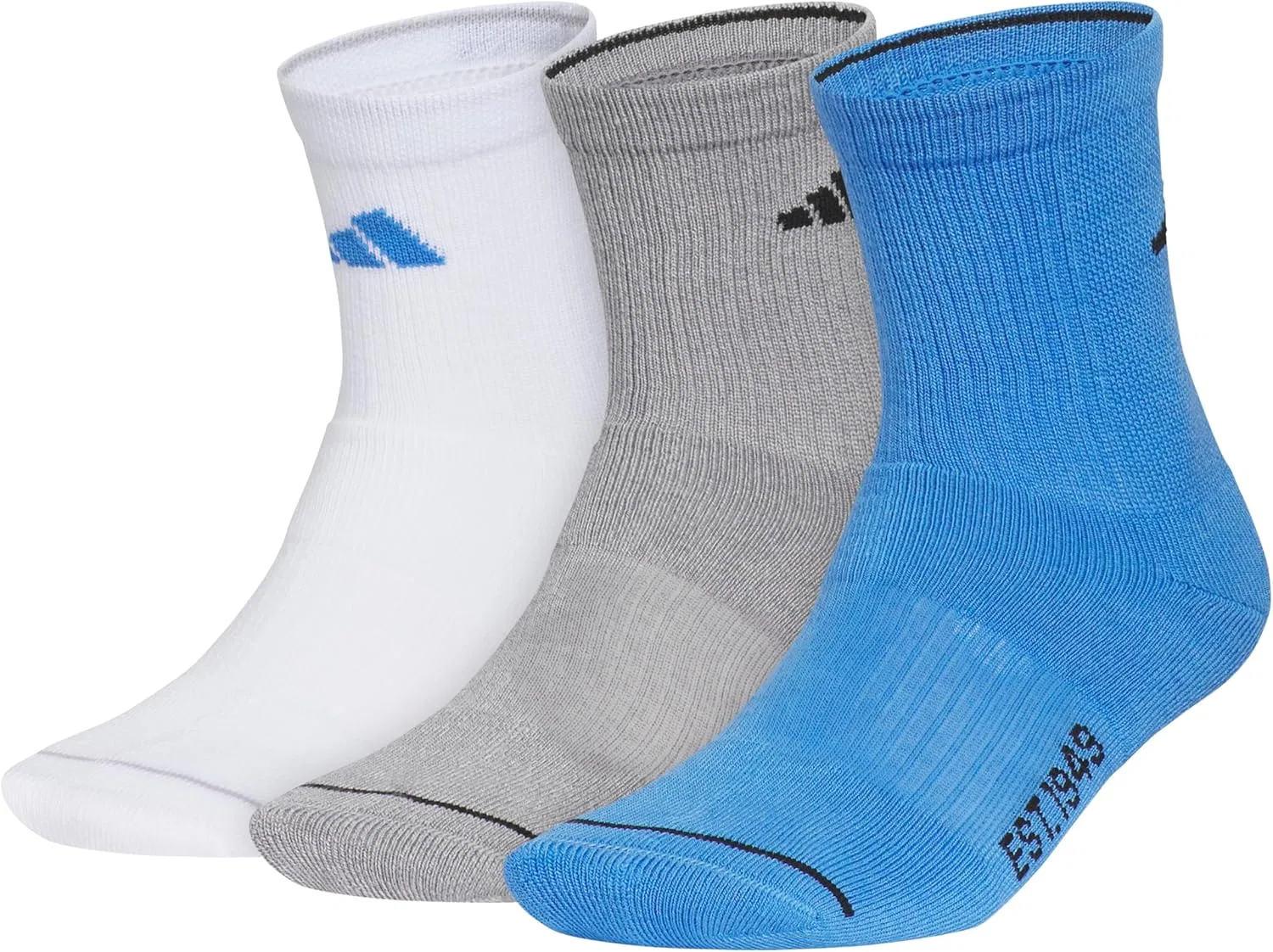Носки мужские с компрессией свода стопы adidas, 3 пары, White/Ray Blue/Grey/4
