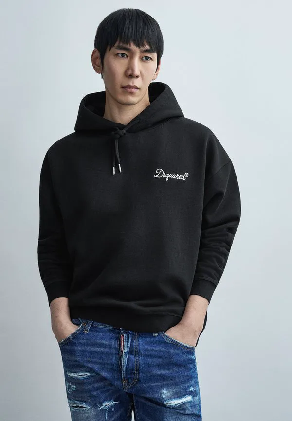 Толстовка signature relax fit Dsquared2, Black