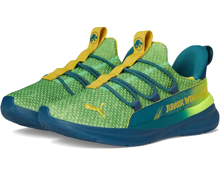 

Детские слипоны Puma Softride One4All Jurassic World PUMA Kids, Yellow Alert/Ocean Tropic/Pelé Yellow