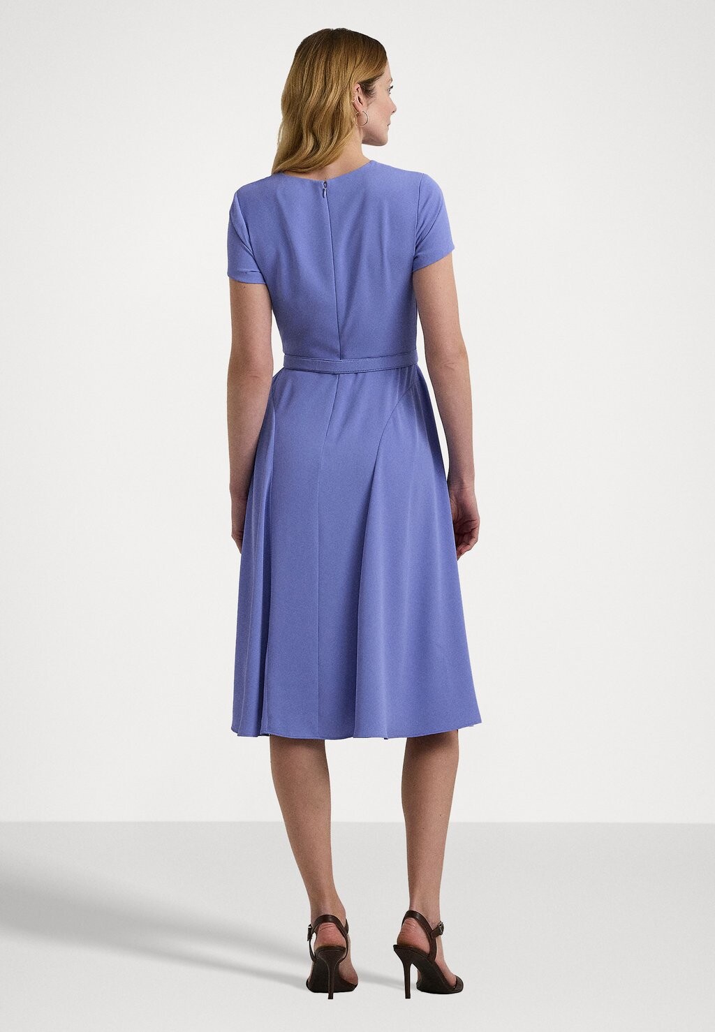

Летнее платье BELTED GEORGETTE DRESS Ralph Lauren, сирень