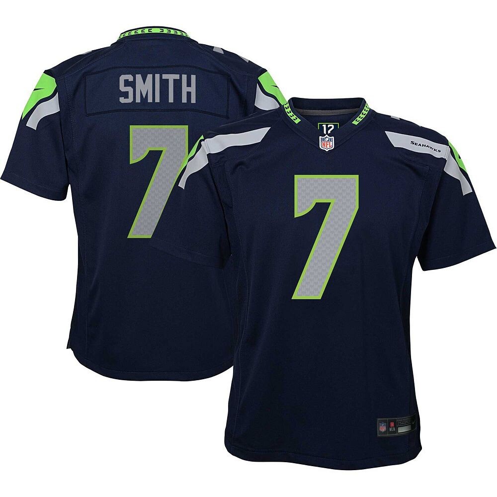 

Молодежная игровая майка Nike Geno Smith College Navy Seattle Seahawks, цвет Sea Navy