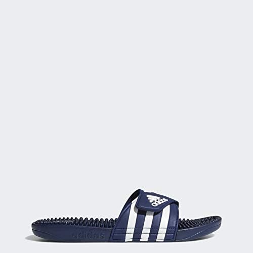 Мужские шлепанцы Adidas Adissage, белый/синий/темно-синий — фото 2