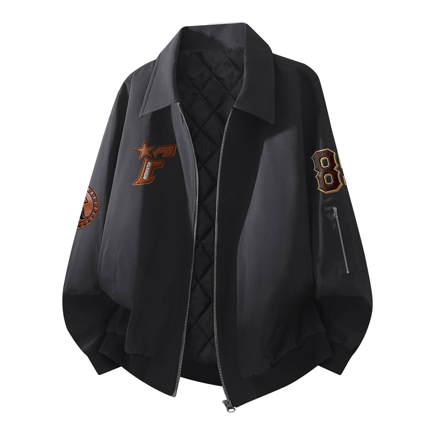 

Куртка Unisex Lapel Moderate HUANQIU, черный (padded and thickened)