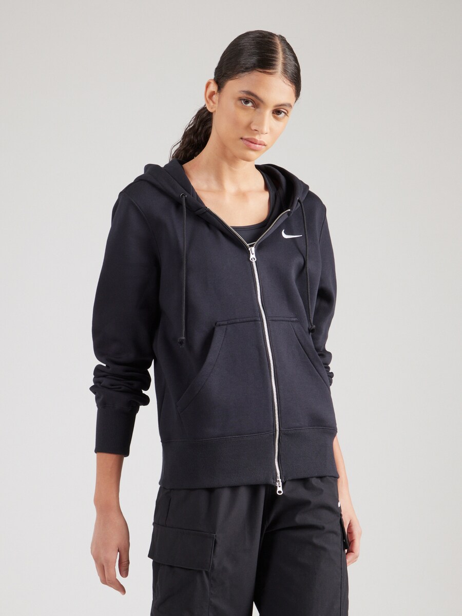 Толстовка с капюшоном на молнии Nike Sportswear PHNX FLC, черный — фото 3