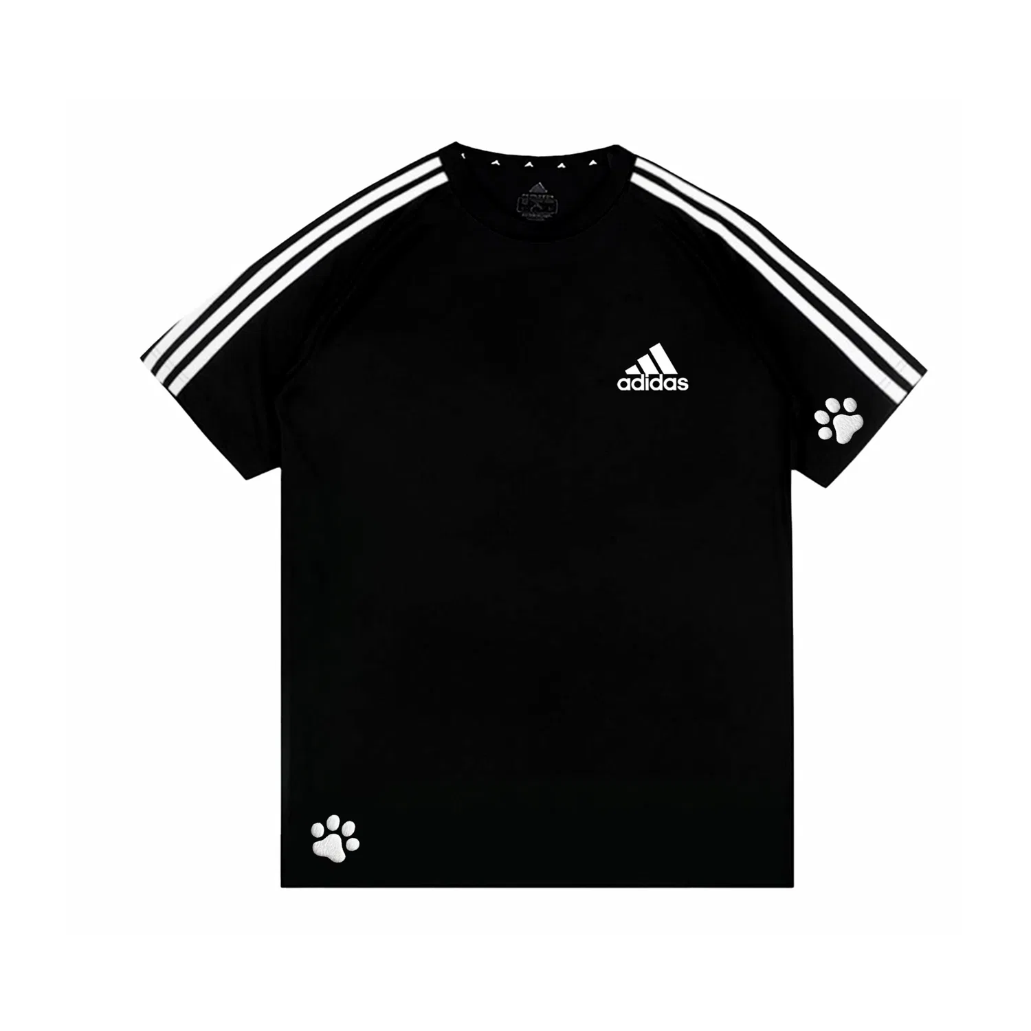 Футболка Adidas черная прямая посадка