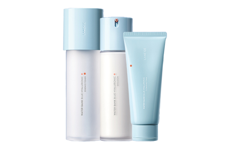 

LANZHI New Cool Water лосьон-очищающее средство набор для ухода за кожей увлажняющий, питающий, восстанавливающий, очищающий комплект из двух предметов LANEIGE