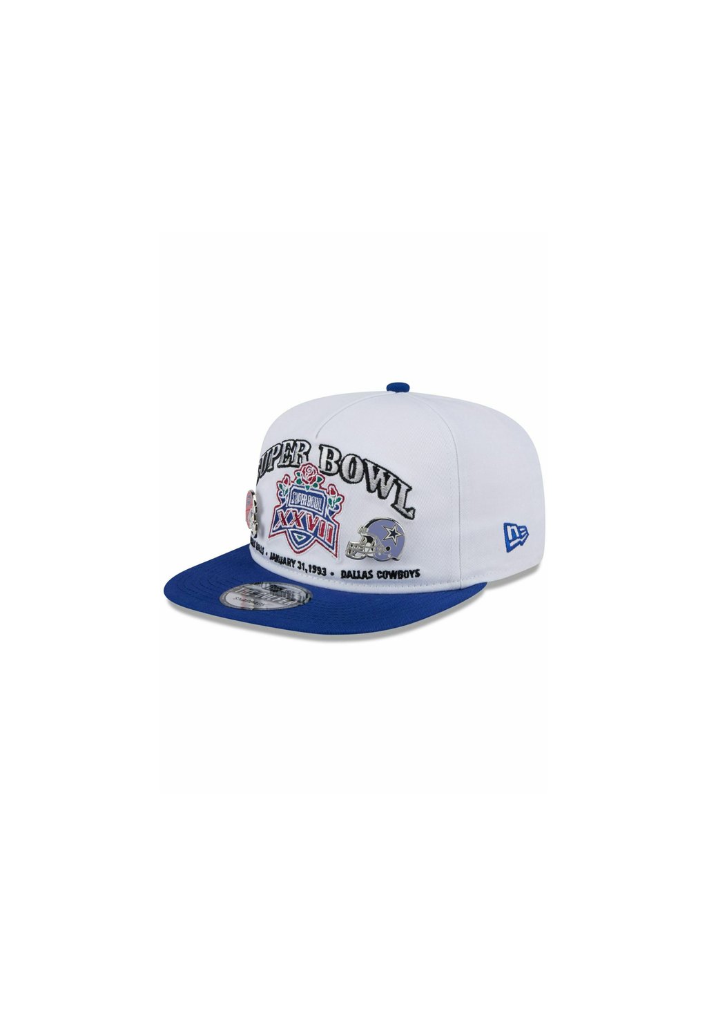 

Бейсболка GOLFER SUPER BOWL XXVII PIN COWBOYS BILLS New Era, белый