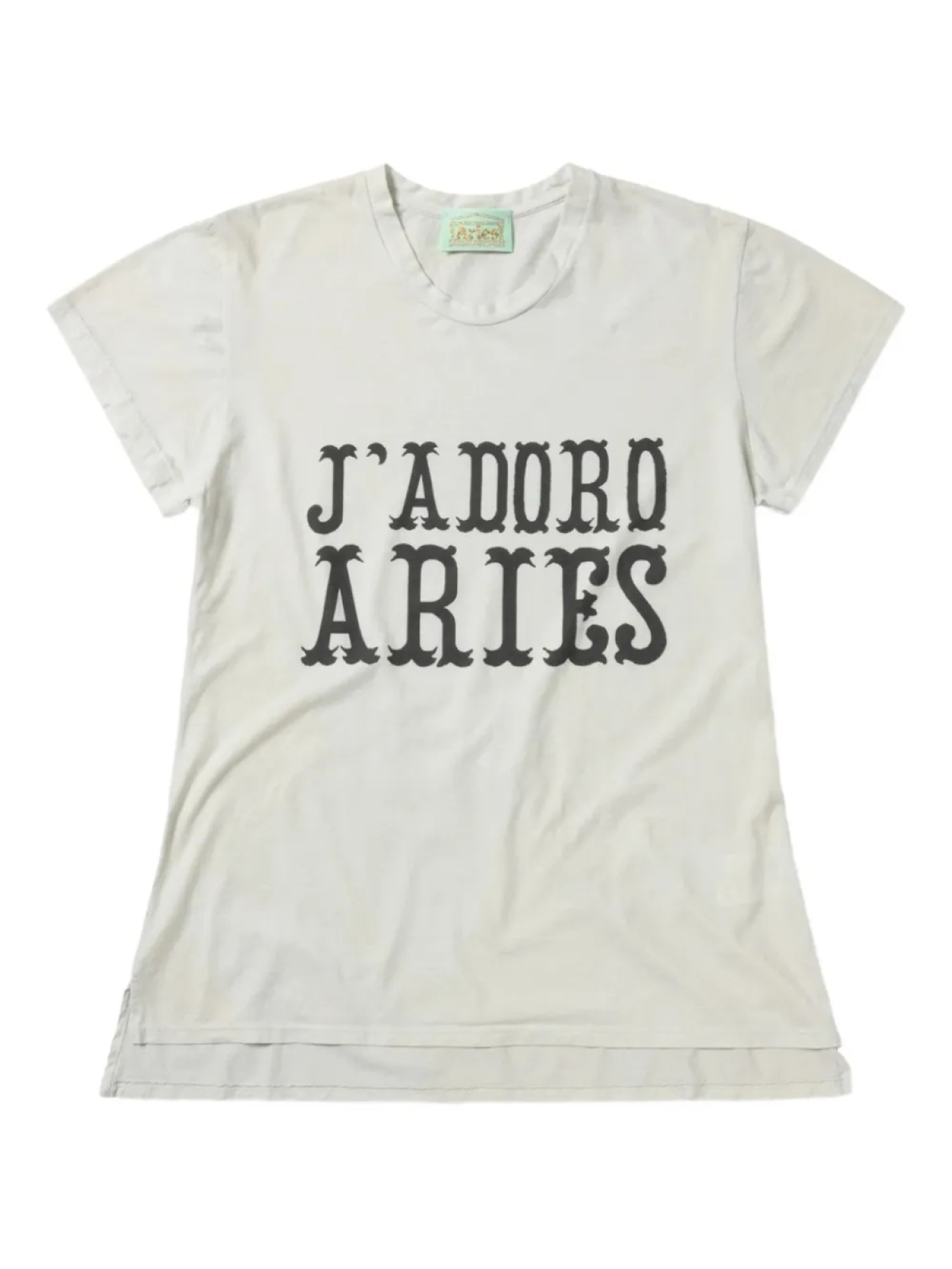 

Aries slogan-print Футболка, белый