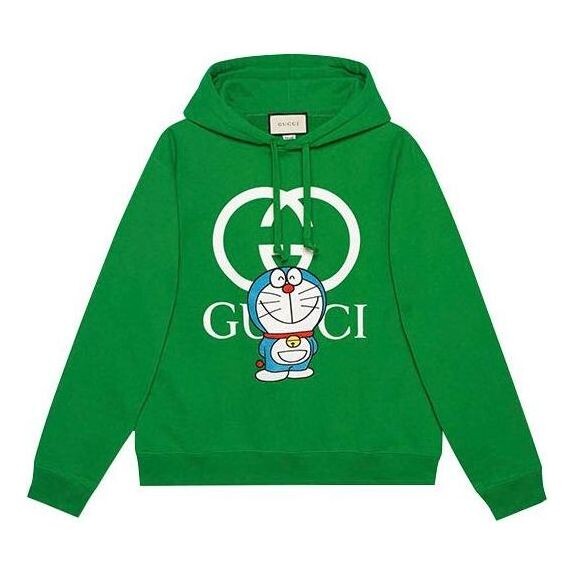 

Толстовка x doraemon cotton hoodie 'green' Gucci, зеленый