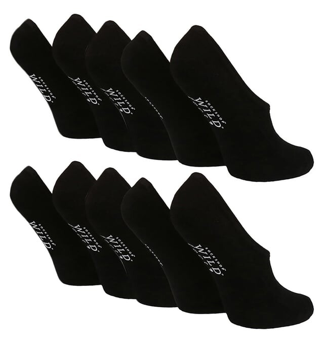 

Невидимые носки с фиксатором пятки Wildfeet, черный