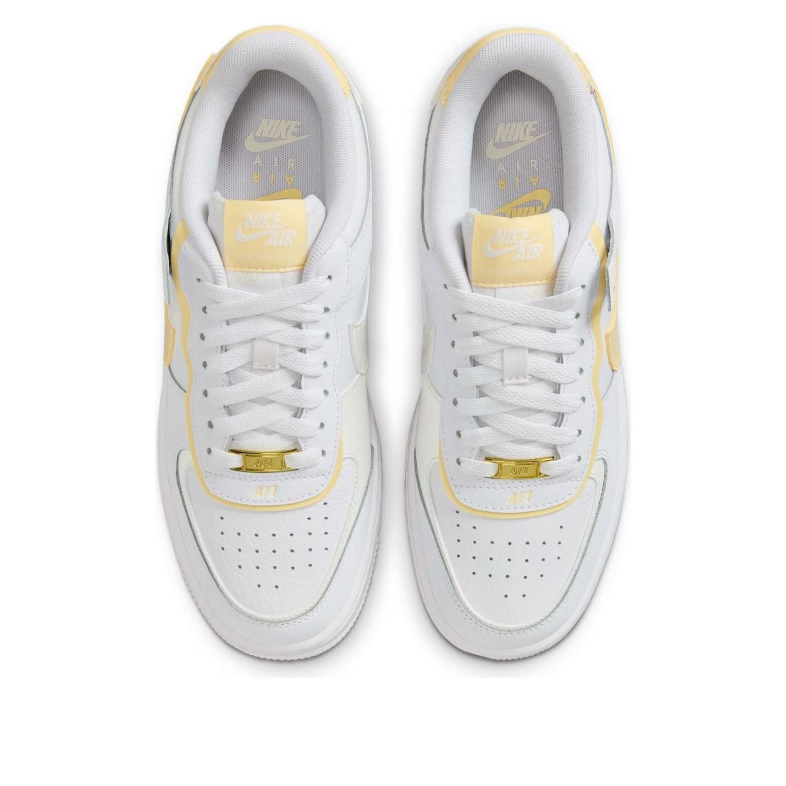 Кроссовки (WMNS) Nike Air Force 1 Shadow 'White Soft Yellow' — фото 4