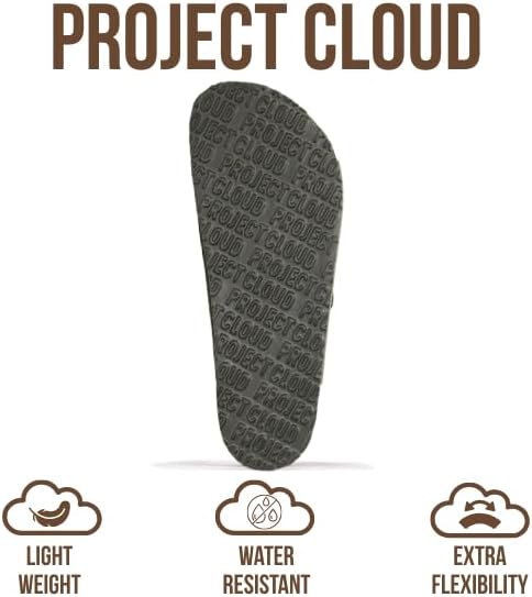 Мужские сандалии Project Cloud из 100 натуральной кожи с амортизирующей стелькой из натуральной пробки, сандалии с двумя ремешками и пряжками, летние нескользящие (Heritage), оливковый — фото 4