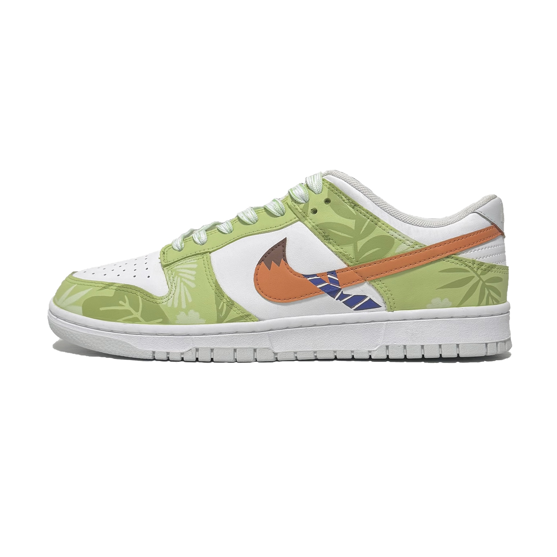 

Dunk Nick The Fox износостойкие и легкие низкие кроссовки для скейтборда unisex white Nike, зеленый