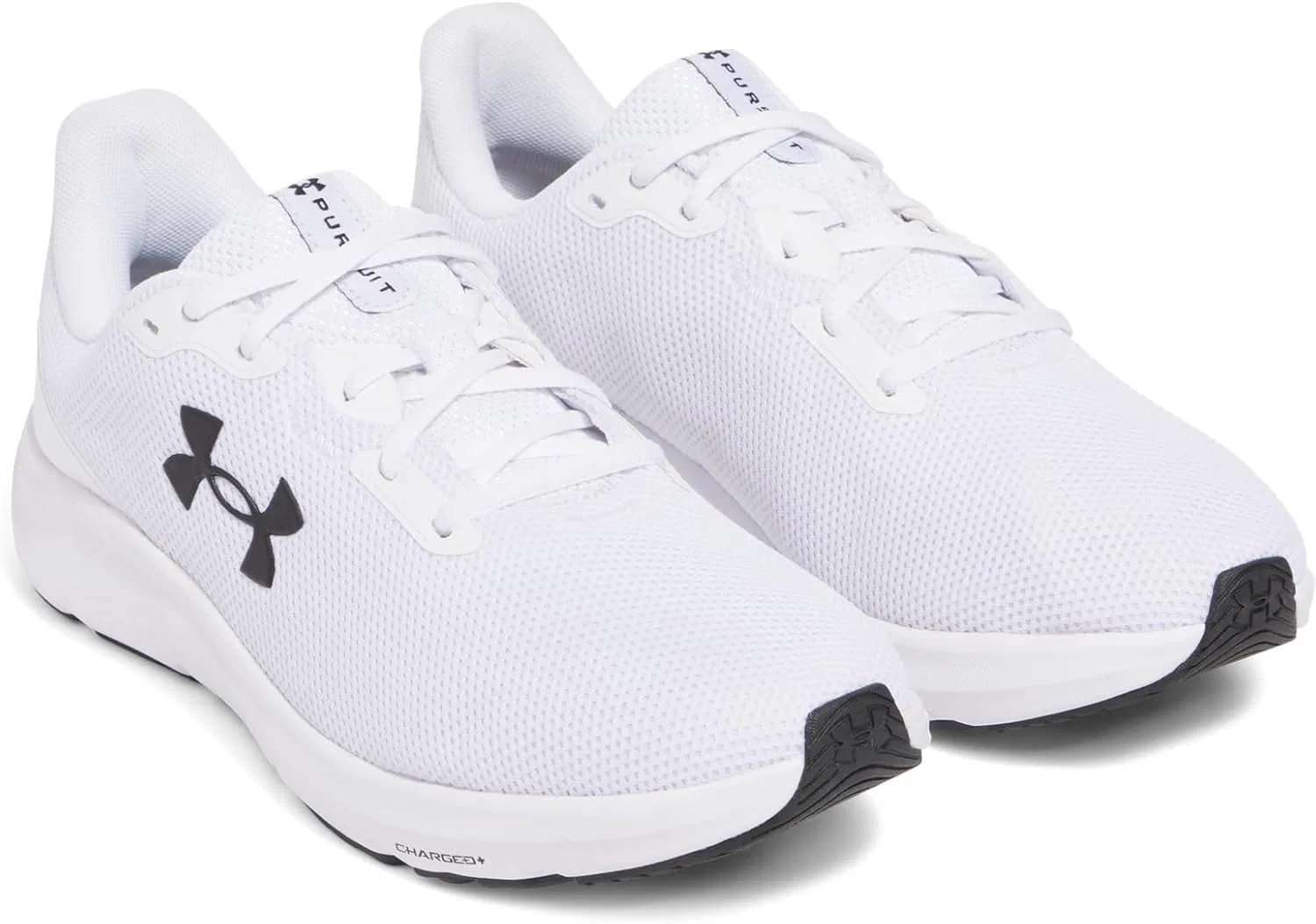 Кроссовки Under Armour Charged Pursuit 4 для мужчин, белый/черный — фото 3