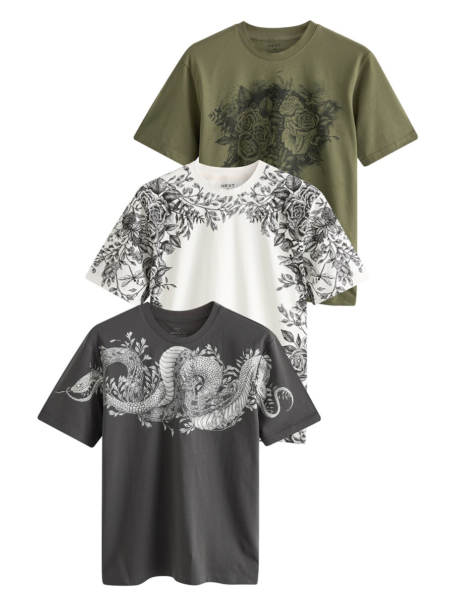 

Рубашка Next, цвет Dark grey/Olive/White