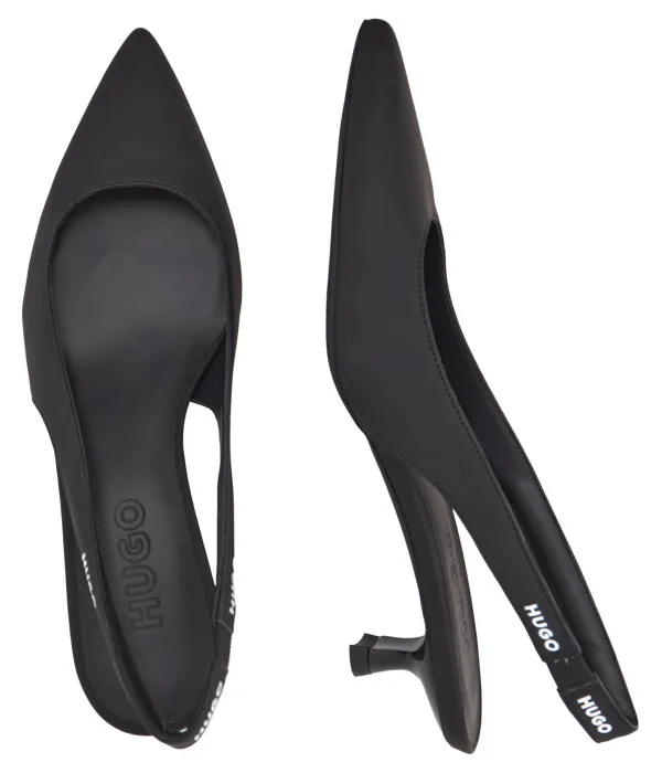 Туфли-Лодочки Alexis slingback35lg из кожи Hugo, черный — фото 4