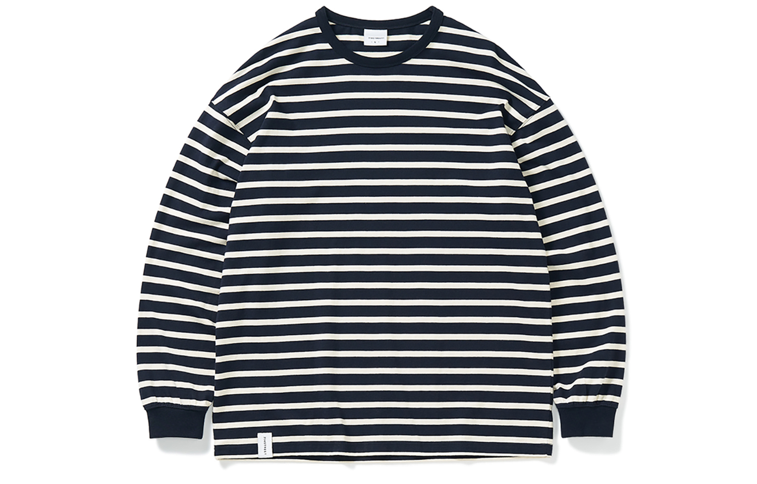 

Футболка унисекс 714STREET, синяя с белыми полосками