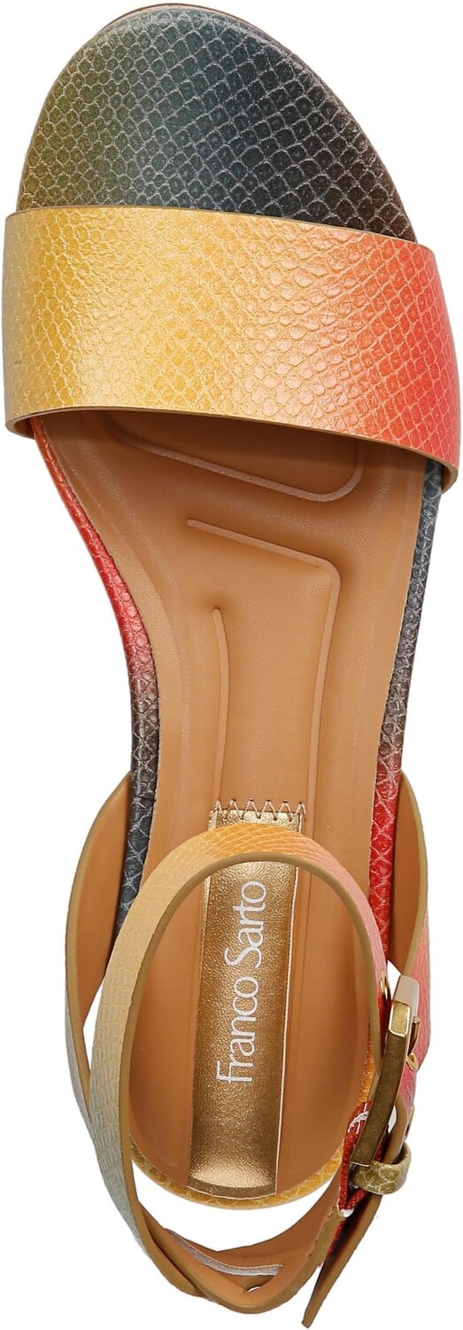 Туфли Franco Sarto Presley Platform Wedge Sandals, цвет Multi Snake Print Faux Leather — фото 2