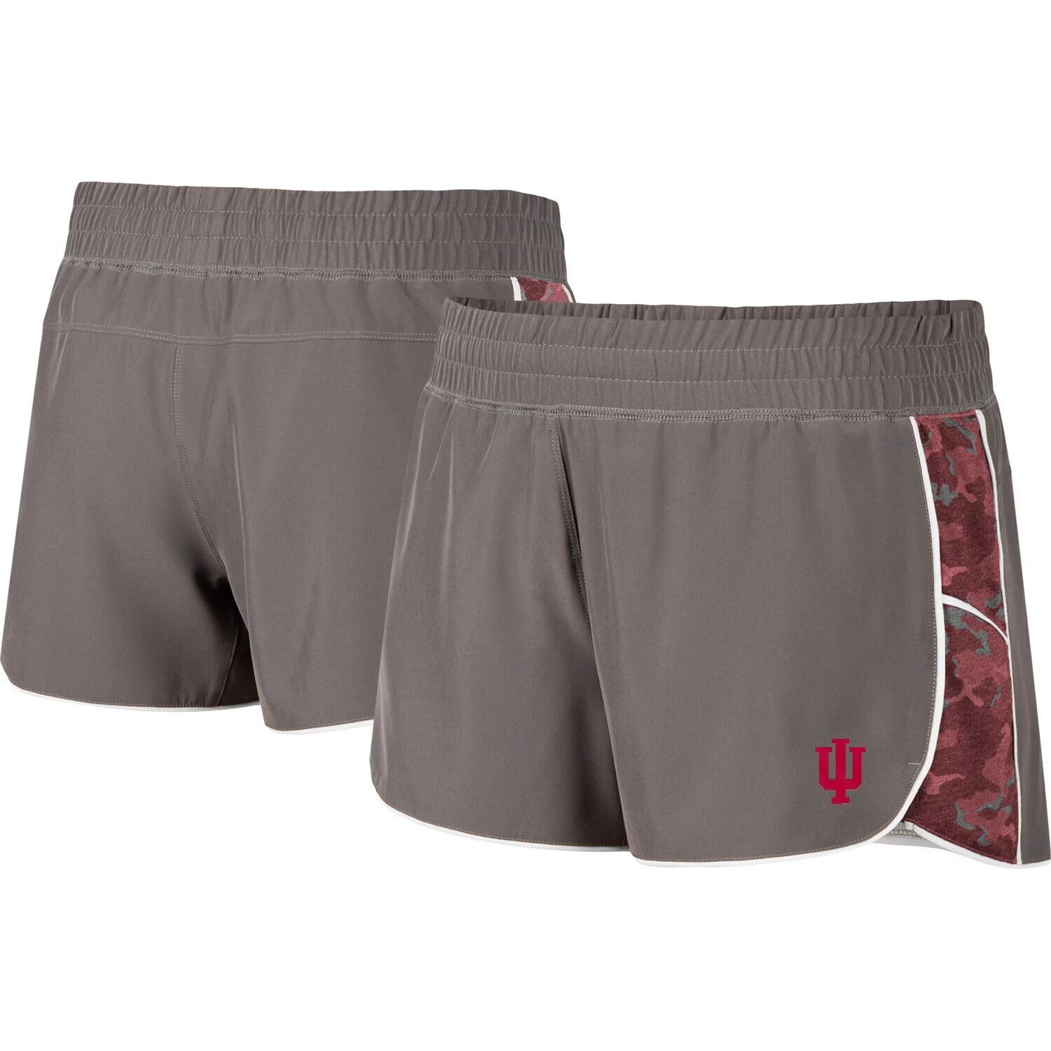 

Женские шорты Colosseum Grey/Crimson Indiana Hoosiers Pamela на подкладке Colosseum