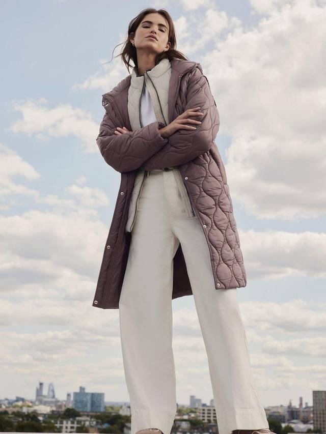 

Двухслойный стёганый пальто Mint Velvet, Brown